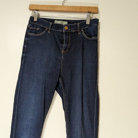 *3/$10* Topshop Moto Leigh Skinny Jeans Dark Wash Size 30 - Picture 2 of 8
